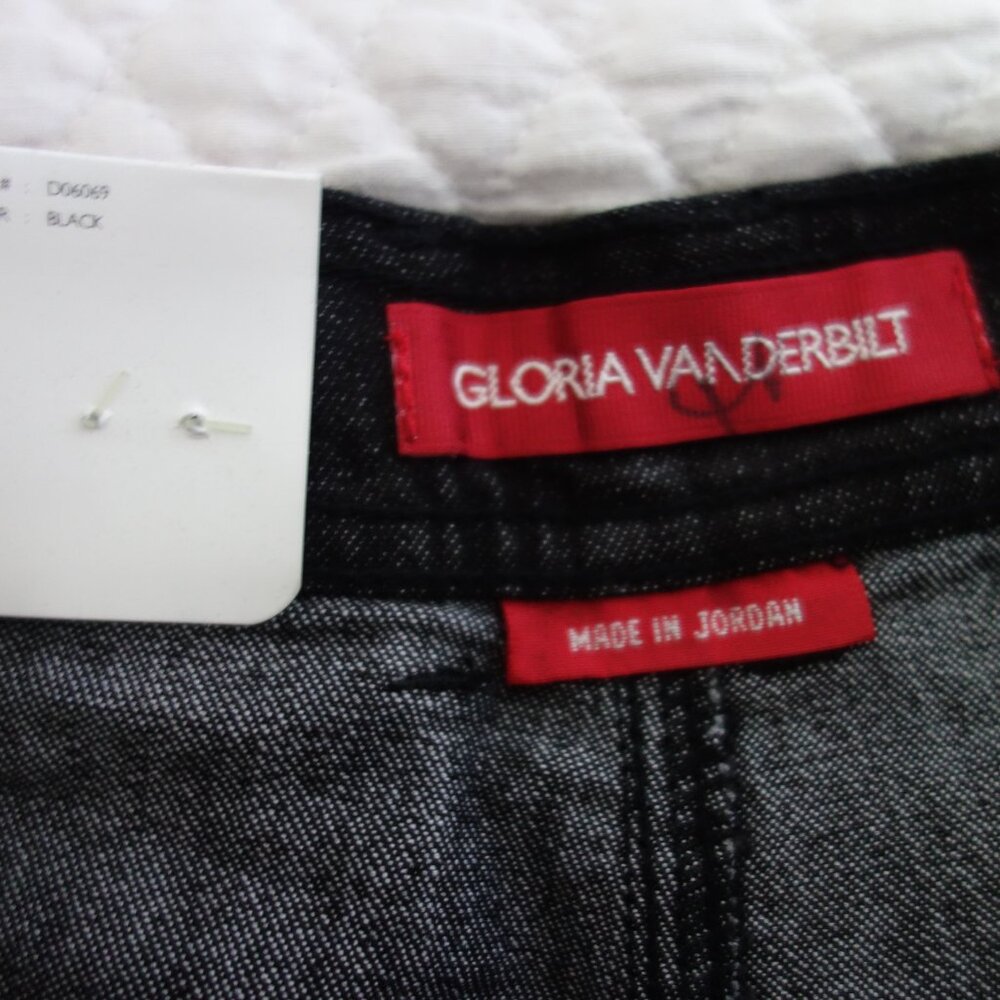 NWT GLORIA VENDERBILT Classic Fit Original Stretch Jean – Black Sz 8 Med - Picture 3 of 9